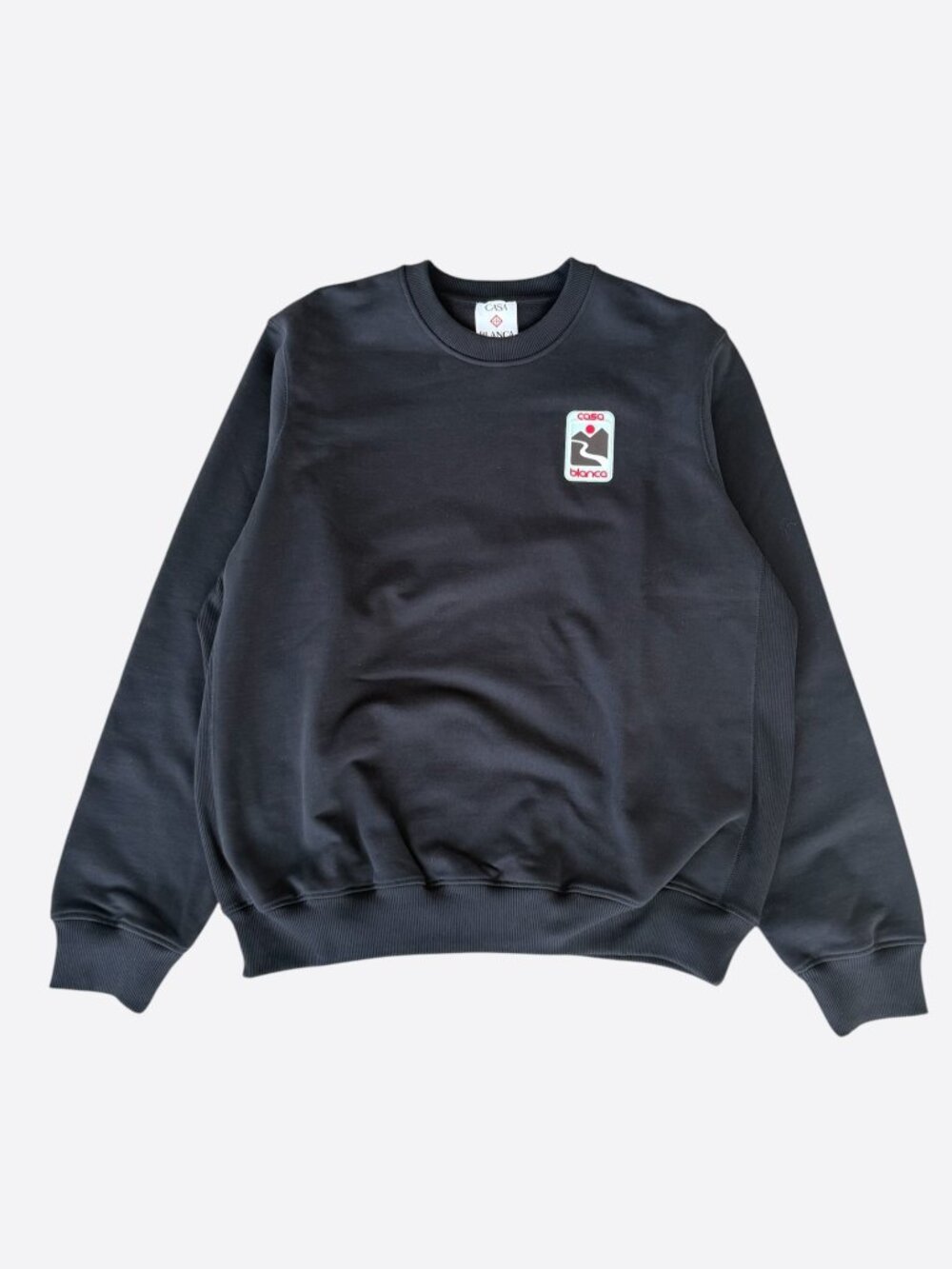 Casablanca Black & Multicolor Sunset Valley Patch Sweater